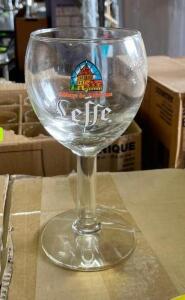 (23) LEFFE LOGO BEER GLASSES