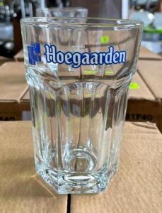 (12) HOEGAARDEN LOGO BEER GLASSES