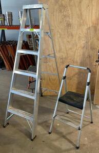 6' ALUMINUM STEP LADDER AND STEP LADDER