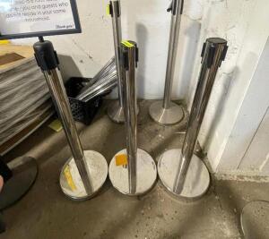 MATCHING SET OF STAINLESS STANCHIONS (3 PACK)