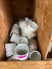 CONTENTS OF SHELF (ASSORTED LARGE PVC FITTINGS AS SHOWN) - 6