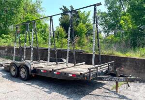 2007 LOADMASTER TRAILER W/ MOUNTED GLASS RACK