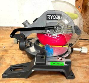 RYOBI 10" COMPOUND MITER SAW W/ LASER LINE