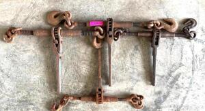 (4) RATCHET CHAIN BINDERS