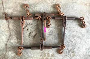 (4) RATCHET CHAIN BINDERS