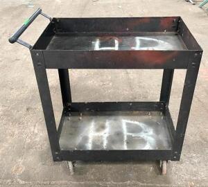 2-TIER METAL UTILITY CART