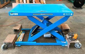 BISHAMON OPTIMUS LIFT2K POWER SCISSOR LIFT TABLE WITH HEAVY DUTY CASTERS