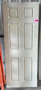 (4) 6-PANEL MOLDED DOOR SLAB- 30" X 80"