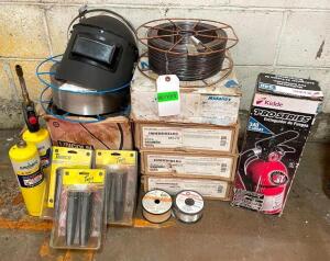 LARGE ASSORTMENT OF WELDING EQUIPMENT AND SUPPLIES