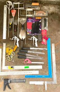 LARGE ASSORTMENT OF HAND TOOLS AS SHOWN