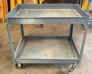 2-TIER METAL UTILITY CART