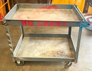 2-TIER METAL UTILITY CART