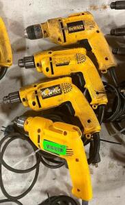 (4) - VARIABLE SPEED REVERSING CORDED DRILLS