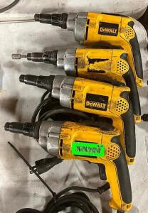 (4) - VARIABLE SPEED REVERSING VERSA-CLUTCH CORDED SCREWDRIVERS