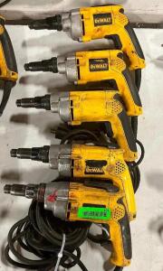 (5) - VARIABLE SPEED REVERSING VERSA-CLUTCH CORDED SCREWDRIVERS