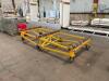 10' X 4' HEAVY DUTY STEEL FRAMED FABRICATION TABLE W/ (6) INDUSTRIAL CASTERS - 4