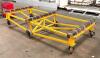 10' X 4' HEAVY DUTY STEEL FRAMED FABRICATION TABLE W/ (6) INDUSTRIAL CASTERS - 5