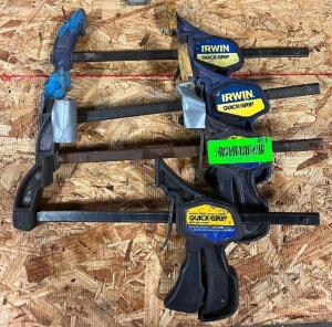 (4) - QUICK GRIP BAR CLAMPS / SPREADERS