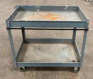 2-TIER METAL UTILITY CART