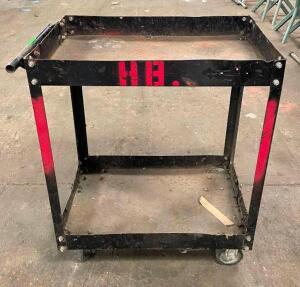 2-TIER METAL UTILITY CART