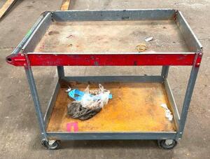 2-TIER METAL UTILITY CART