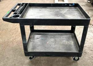 2-TIER PLASTIC UTILITY CART