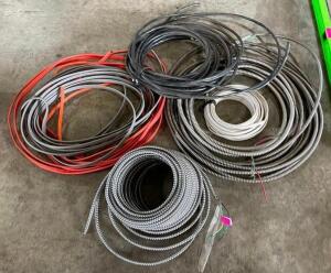 ASSORTED ELECTRICAL WIRING & CONDUIT AS SHOWN