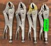 (4) CURVED JAW LOCKING PLIERS