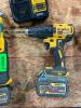 (5) - PC. DEWALT 20 VOLT MAX CORDLESS GRINDER AND DRILL SET - 8