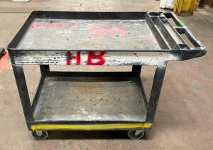 2-TIER PLASTIC UTILITY CART