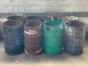 (6) - METAL WASTE BINS / CONTAINERS