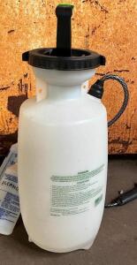 SPRAYER WITH ASSORTED JANITORIAL SUPPLIES