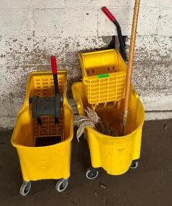 (2) - ROLLING MOP BUCKETS WITH MOP
