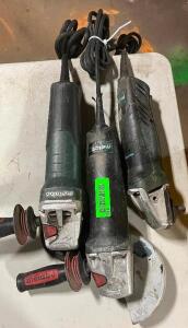 (3) - PC. METABO ANGLE GRINDER SET