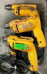 (3) - VARIABLE SPEED REVERSING CORDED DRILLS