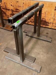 (2) - CUSTOM MADE PORTABLE SAW HORSES / TABLE LEGS /