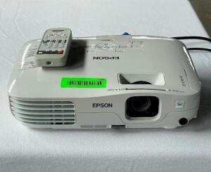 EPSON TABLE TOP PROJECTOR WITH CONTROLLER AND CORDS