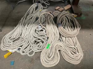 (4) SECTIONS OF 1/2" ROPE. APPROX. 200' LENGTHS