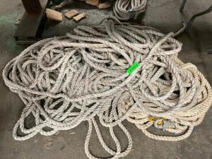 (4) SECTIONS OF 1/2" ROPE. APPROX. 200' LENGTHS