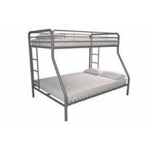 DESCRIPTION: (1) TWIN OVER FULL BUNK BED BRAND/MODEL: DHP #5418096 INFORMATION: SILVER RETAIL$: $170.00 EA SIZE: 62X78X78 QTY: 1