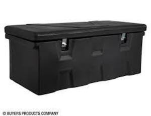 DESCRIPTION: (1) TOOL BOX CHEST BRAND/MODEL: BUYERS # 1712240 INFORMATION: BLACK RETAIL$: $248.49 EA SIZE: 44-3/8"LX19"WX17-1/2" QTY: 1