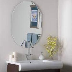 DESCRIPTION: (1) CUT FRAMELESS MIRROR BRAND/MODEL: DECOR WONDERLAND RETAIL$: $156.00 EA QTY: 1