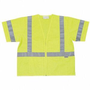 DESCRIPTION: (6) HIGH VISIBILITY VEST BRAND/MODEL: CONDOR/1YAT8 INFORMATION: LIME & SILVER/3-INSIDE POCKETS/2-OUTSIDE POCKETS RETAIL$: 24.49 EACH SIZE