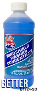 DESCRIPTION: (1) CASE OF (24) BOTTLES OF WINDSHIELD WASHER CONCENTRATE BRAND/MODEL: 2+2 #B1700 RETAIL$: $200.00 TOTAL SIZE: 16 OZ QTY: 1