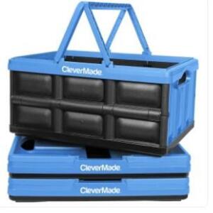 DESCRIPTION: (3) COLLAPSIBLE MULTI-PURPOSE CARRIER BRAND/MODEL: CLEVERMADE #1360538 RETAIL$: $20.00 EA SIZE: 22X15X11.25 QTY: 3