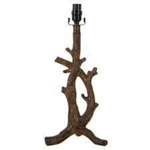 DESCRIPTION: (2) LARGE TABLE TOP LAMPS BRAND/MODEL: BETTER HOMES AND GARDENS INFORMATION: WOOD BRANCH, BRONZE FINISH RETAIL$: $39.94 EA SIZE: 20" TALL