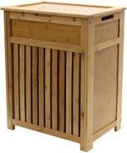 DESCRIPTION: (1) BAMBOO KD HAMPER BRAND/MODEL: W C REDMON #5453 INFORMATION: BAMBOO WOOD RETAIL$: $50.00 EA SIZE: 11.25 X 19.88 X 24.25" QTY: 1