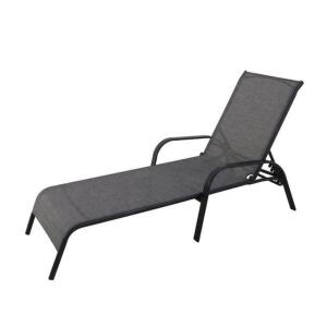 DESCRIPTION: (1) PATIO LOUNGER BRAND/MODEL: MAINSTAYS INFORMATION: BLACK RETAIL$: $62.00 EA QTY: 1