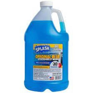 DESCRIPTION: (2) WINDSHIELD WASHER FLUID BRAND/MODEL: SPLASH ORIGINAL BLUE RETAIL$: $10.00 EA SIZE: 1 GALLON QTY: 2