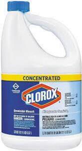 DESCRIPTION: (2) GERMICIDAL BLEACH CONCENTRATED BRAND/MODEL: CLOROX #41H893 RETAIL$: $10.00 EA SIZE: 1 GALLON QTY: 2